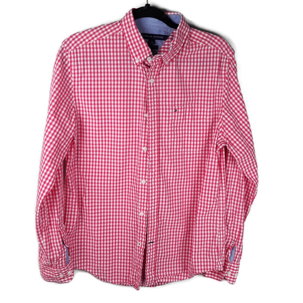 Tommy Hilfiger Long Sleeve Button Down Mens Medium